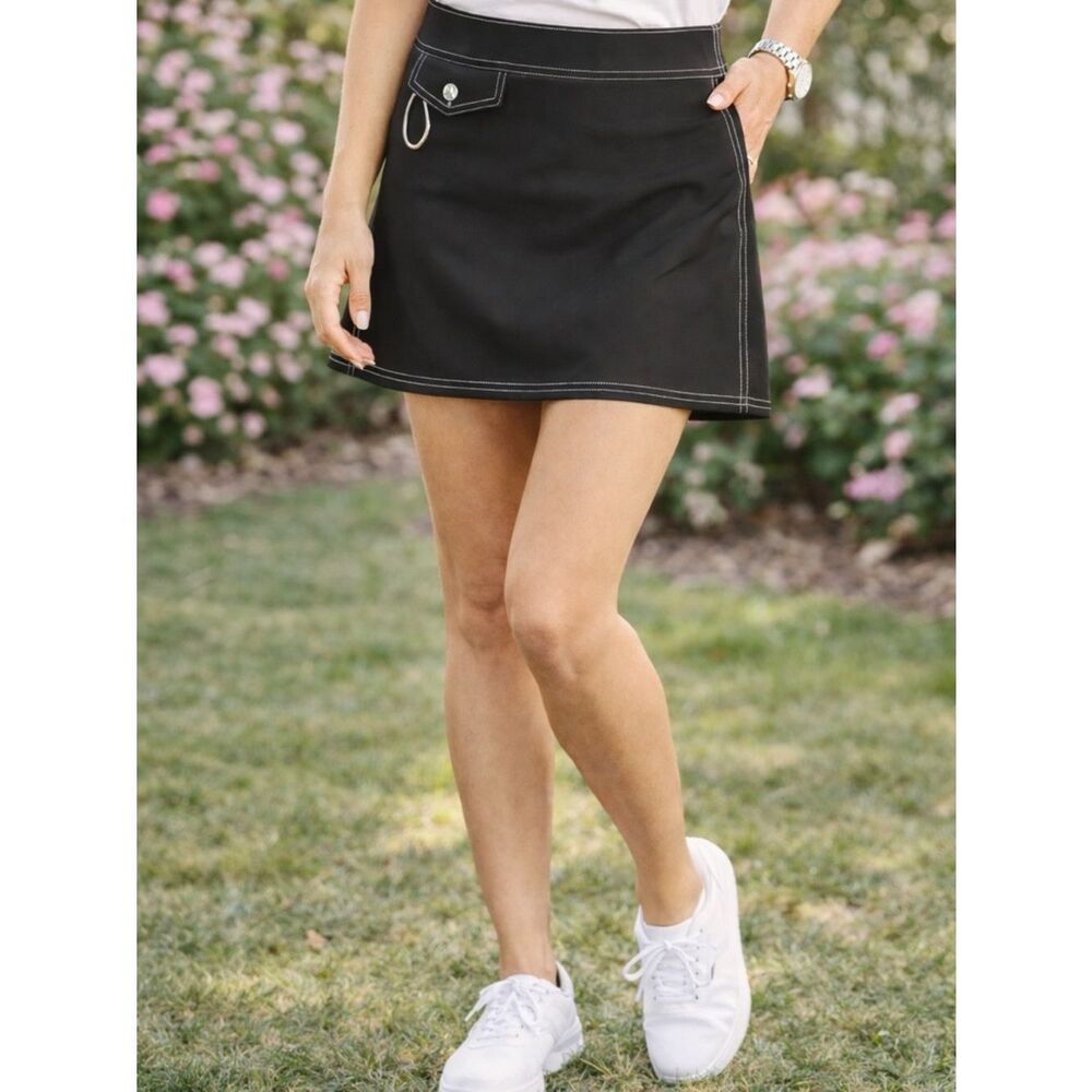 Birdwell Beach Britches white stitching Tennis Golf skirt